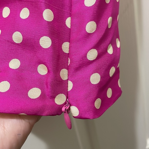 J. Crew pink polka dot blouse (sz m) - Picture 4 of 5